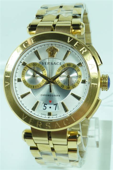 versace uhr uhren herrenuhr chronograph ve1d00419 aion gold neu|Versace Herrenuhr Quarz Chronograph Aion 45MM 5ATM .